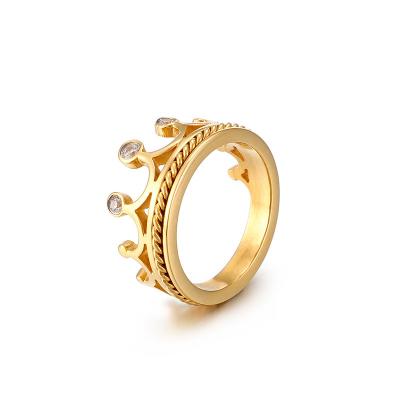 China FASHIONABLE Ring Jewelry Womens 18k Stainless Steel Cuban Ring for sale