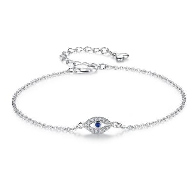 China 2021 Silver Eye Bracelet Crystal Diamond Bracelet Fashion Adjustable Bracelet New Arrival 925 Hot Sensitive FASHIONABLE For Women for sale