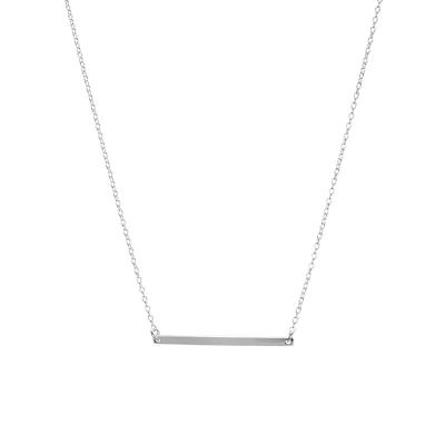 China Factory Wholesale Collection Sterling Silver Horizontal Bar Necklace FASHIONABLE for sale