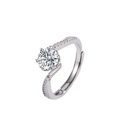 China FASHIONABLE Luxury 925 Silver With Grade Cubic Zirconia Wedding Ring For Women for sale