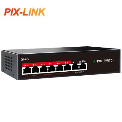 China POE factory direct sale 6*100Mbs POE port AI Smart POE single port down 10 Mb, more than 250 meters for sale