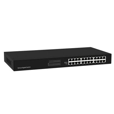 China Support VLAN 24 Gigabit Port Metal Network Switch for sale