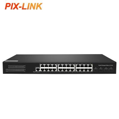 China Support Port 24 VLAN Gigabit Metal Controlled Network Switch for sale