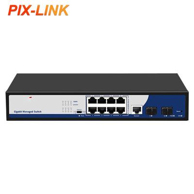 China POE 10 Gigabit Port Management PoE Network Switch for sale