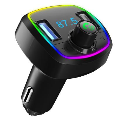 China FM Audio Wireless Transmitter Car Product Handsfree MP3 Player With Dual USB Charger For Phone for sale