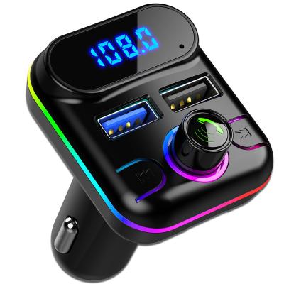 China FM Audio Wireless Transmitter Car Product Handsfree MP3 Player With Dual USB Charger For Phone for sale