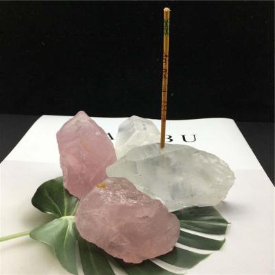 China Natural Crystal Stone Incense Stick Holder Home Living Room Incense Holder Ornaments Chinese Censer for sale