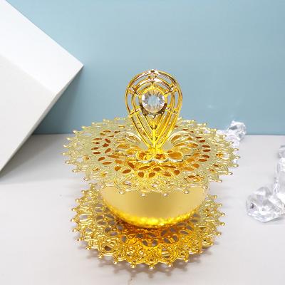 China High Quality Arabian Censer Oriental Arabic Portable Burners Incense Decorative Unique Holder Metal Censer for sale