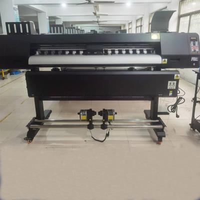 China Hotels 1.8M Eco Solvent Printer with 2 pcs xp600 heads for sale