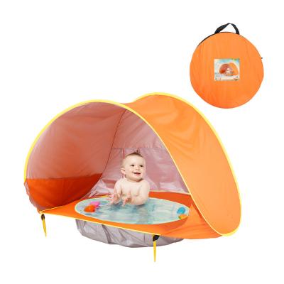 China Breathable Baby Beach Tent Kids Waterproof Pop Up Tent Sun Shelter UV-Protecting Sunshelter With Pool Child Umbrella Outdoor Camping Beach for sale