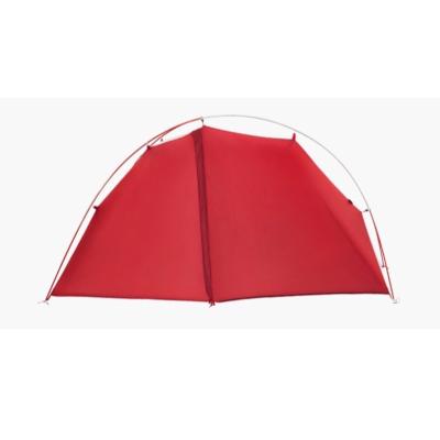 China Water proof; lightweight ultra light tent red single side silicone cured 15D Alloy Pole Silnylon nylon tent for sale