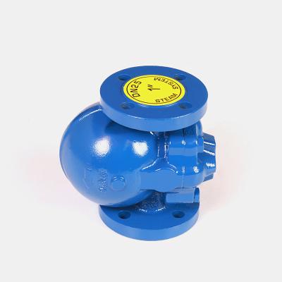 China FT14 General Lever Ball Float Steam Flange Traps Nodular Cast Iron Ball Float Traps DN15 To D255 for sale