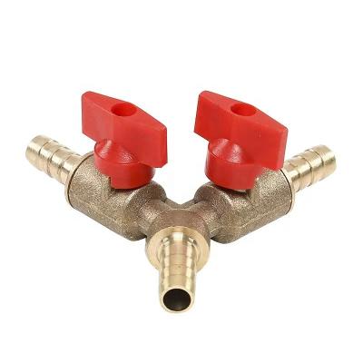 China General Made In China Three Pronged Ball Valve Switch Brass Gas Liquefied Gas Stove Universal Suitable for sale