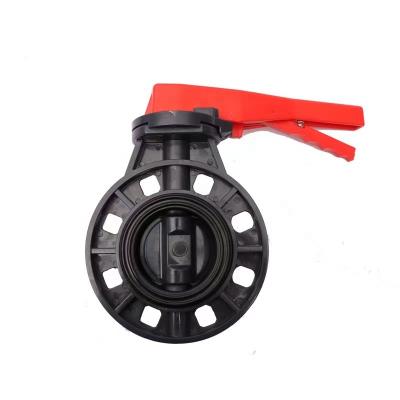 China General Industrial Wholesale Plastic Handle Butterfly Valve UPVC Butterfly Valve for sale