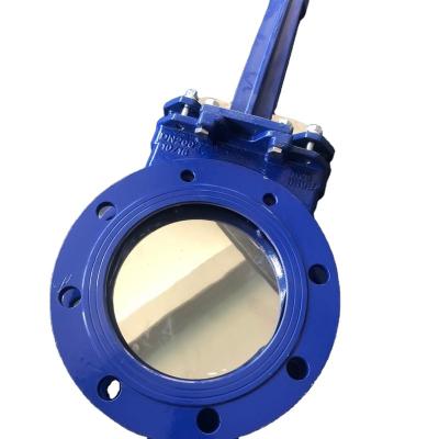 China Butterfly Flange Manual Stainless Steel Knife Gate Valve for sale