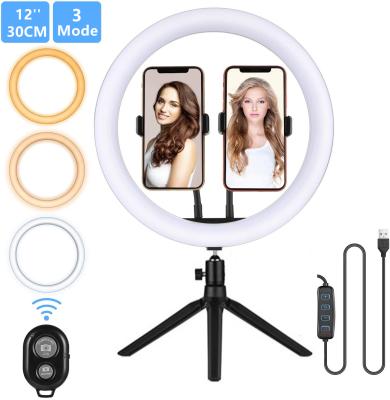 China 26cm PORTABLE & 18 Customized Tripod With Stand 12 Inch Ring Light Set for sale