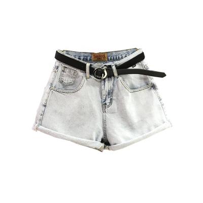 China Summer QUICK DRY Girls High Waisted Denim Shorts Jeans Girls Shorts Casual Denim Shorts for sale