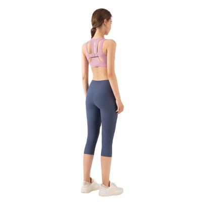 China Breathable Custom Logo Two Piece Adjustable Yoga Underwear And Leggings Sport Set for sale