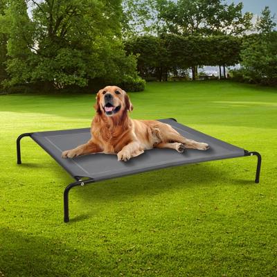 China Sustainable Cooling Raised Dog Bed Crib Luxury Mesh Indoor Elevated Pet And Elevada De Cama Outdoor Para Perros Elevated Dog Bed for sale