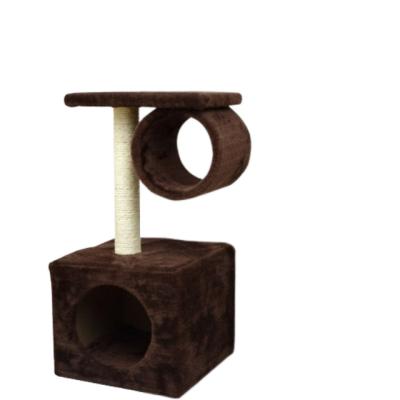 China Wholesale Wood Stocked Cat Tree Cheap Designer New Modern Tower House Housing for sale