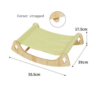 China Stored Pet Supplies Toys Cat Supplies Pet Rocking Chair Cat Hammock Cat House Summer Pet Bed for sale