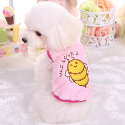 China Summer cute stockinged xxxs dog clothes cat T-shirt vests cartoon pet clothes cute shirt casual pet clothes puppy clothes for sale