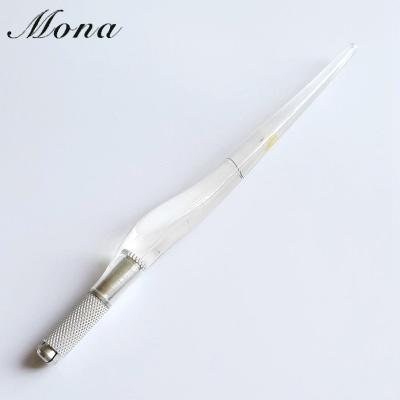 China Manual Tattoo Pen Permanent Makeup Hand Microblading Permanent Professional Crystal Eyebrow Pen for Eyebrow for sale