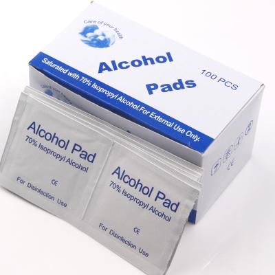 China Tattoo Shop 100Pcs/box Alcohol Pad Cleaner Wet Eyebrow Microblading Antiseptic Detergent Tattoo Cleaning Accessories for sale