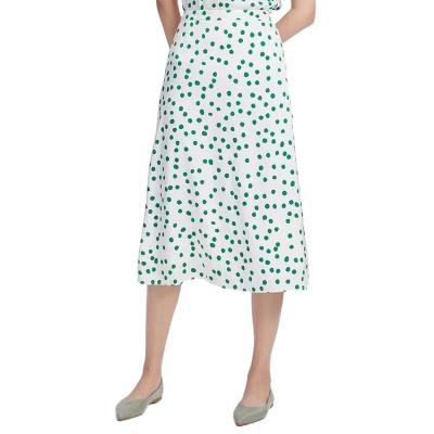 China 2022 Elegant Anti-static Korean Polka Dot High Waist French A Line Skirt Swap Casual Skirt for sale