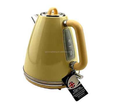 China 360 Degree Rotating Base 1.7L Triangle Shape Classic Electric Kettle / Water Boiling Jar / CB / CE / GS for sale