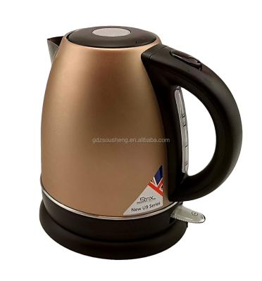 China 360 Degree Rotation Base Mounted Gold Color High Quality Drum Shape Kettle Quick Heating Electric Water Paint Boil for sale