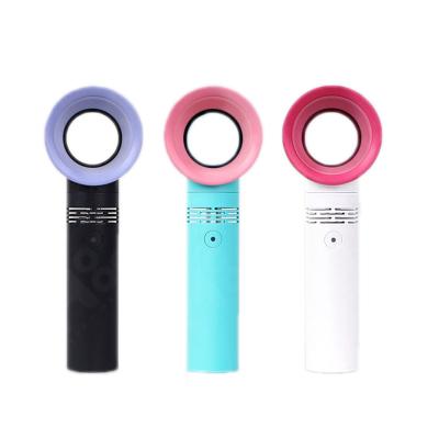 China Rechargeable Portable Hand Mini Fan Air Cooling Portable Handheld Electric Fan Bladeless Hand Fan for sale