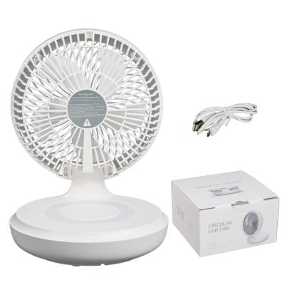 China Hotel Folding Mini Fan Modern Bedroom Fashionable Style Table Lamp High Quality Rechargeable Fan Fordable for sale