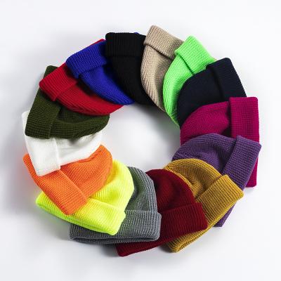 China Flexible JOINT High Quality Fashion Custom Design Logo Winter Warm Multicolor Beanie Knitted Hats As Your Requirement for sale