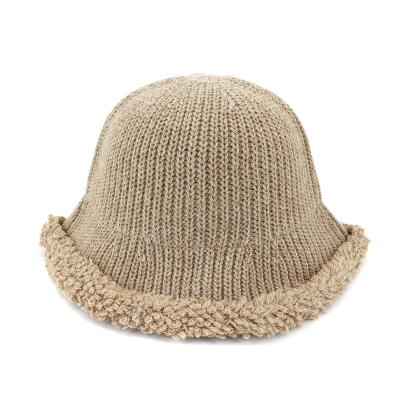 China Wholesale High Quality Image Autumn Winter Foldable Knitted Bucket Hat &Fisherman's Hat With Raw Brim for sale