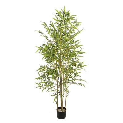 China Fashion Contemporary Artificial Bamboo Decorative Tree Plants Indoor Anti Ultraviolet Indoor Plants for sale