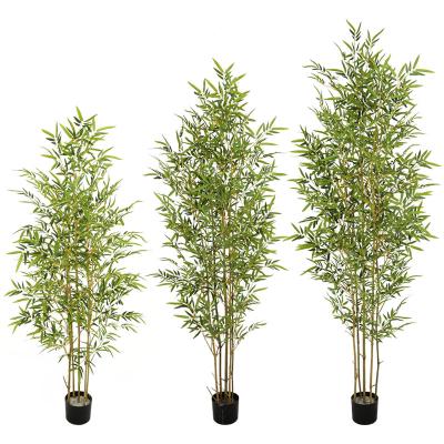 China Home Decor Minimalist Garden Set Silk Bamboo Plants Amazon Online High Quality Japanese Artificial Tree for sale