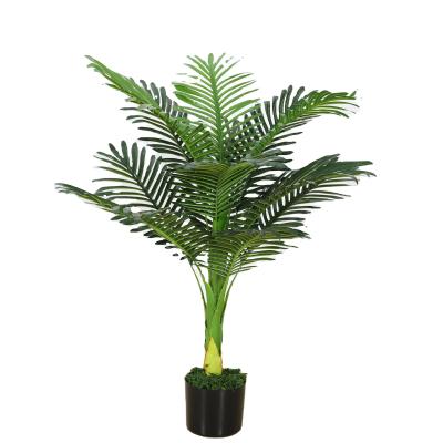 China New Design YD29165 2021 Canada Contemporary Small Fake Palm Tree Fake Palm Tree Leaf Tropical Plant Plant Restaurant Decor for sale