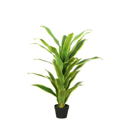 China Brazil Minimalist Wholesale Artificial Potted Plastic Leaf Fake Flower Decorative Room Outdoor Indoor Plant for sale