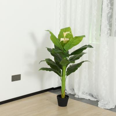 China YD29805 120cm Plastic Green Bonsai Tree Desktop Eco-friendly Vivid Decorative Fake Silk Flower Plants Contemporary Plants For Sale Online Decoration for sale