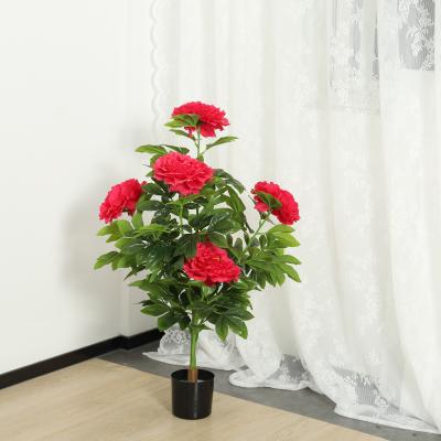 China 2021 Hot Sale Minimalist Plants Artificial Potted Flowers Bulk Artificial Flower Decoration for sale