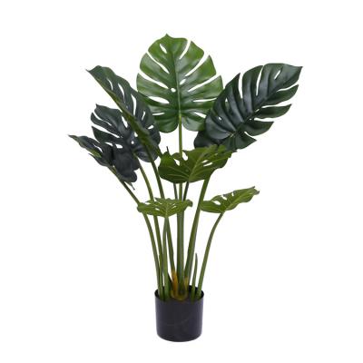 China YD29605 Brazil Turtle Plant Monstera Deliciosa Bonsai Contemporary Large Leaf Artificial Tropical Tree Potted Wedding Furniture for sale