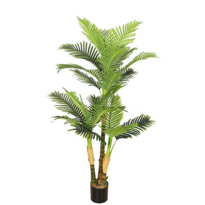 China Minimalist Hawaii Palm 170cm Decor Plants Artificial Palm Trees Greenery For Indoor Outdoor for sale