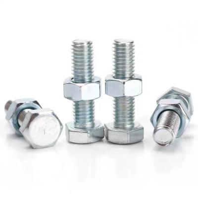 China China Factory Direct Sales Steel Carbon Steel Galvanized Hex Head Bolts Full Thread Hex Head Bolts for sale