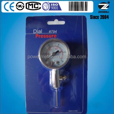 China Diameter 40mm 1.5 Inch Ball Gauge 1 Bar 15 PSI For Basketball Football Y-40 for sale