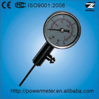 China 40 mm Stainless Steel Football and Basketball Pressure Gauge Pressure Gauge QYB-004 for sale