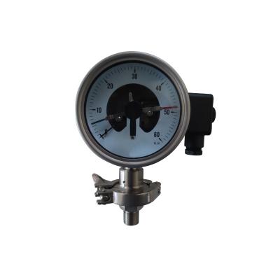 China Factory Price Full SS Pressure Gauge YX100A 100mm Diaphragm Electric Contact Pressure Gauge High Quality for sale