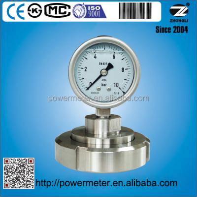 China 63mm Diaphragm Seals Pressure Gauge Fitting Nut Sanitary Type DN25 DN50 PT NPT G 1/2. for sale