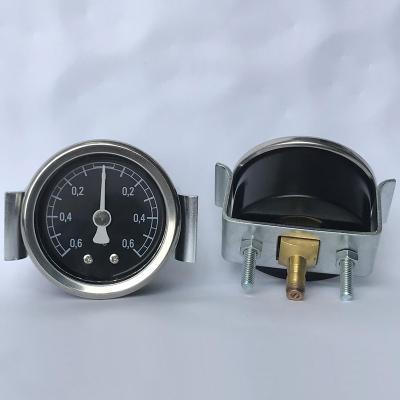 China 2inch 52mm diameter -0.6 to compound vacuum gauge +0.6kg back with U bracket phi 7mm for sale