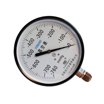 China Factory Price Steel Pressure Gauge YZ100A Black Case Vacuum Pressure Gauge 100mm for sale